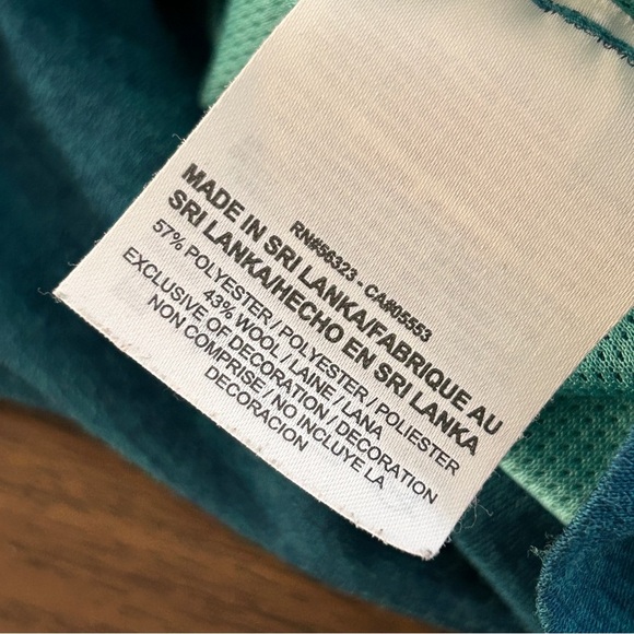 ❤️ Nike Women's Blue Long Wool Blend Sleeve Tee M - Picture 6 of 9